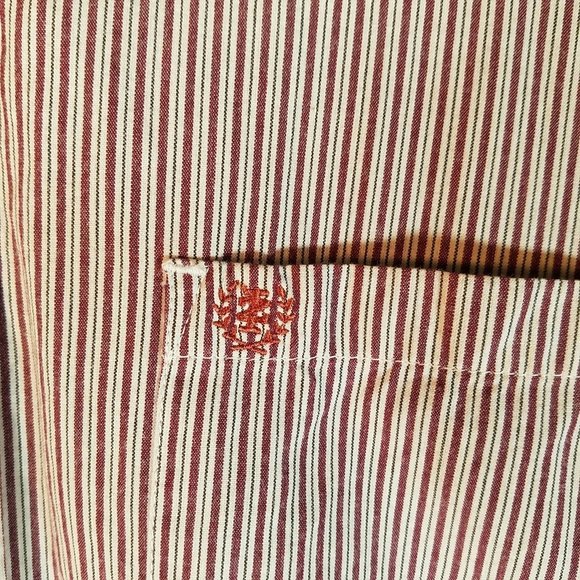 Izod Men's Striped Button Down Long Sleeve Shirt - Picture 3 of 4